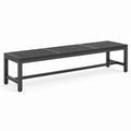 Banco de metal negro para exteriores 180 cm