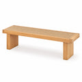 Banco de madera y ratán 180 cm