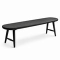 Banco de madera de roble negro 140 cm