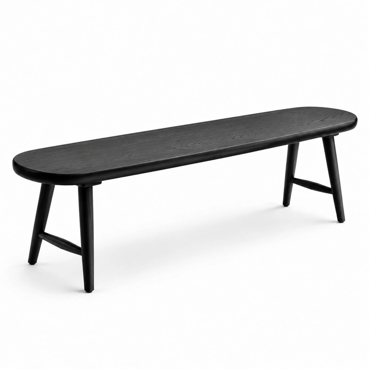 Banco de madera de roble negro 140 cm